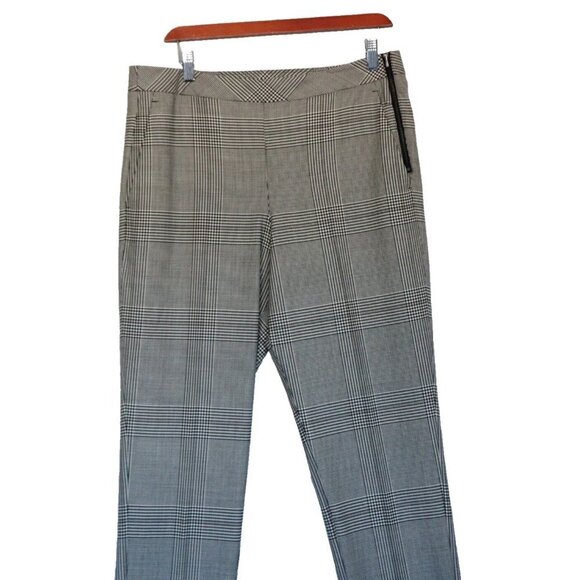 Kit and Ace Women's Size 8 Black Around The Bend Houndstooth Crepe Trouser $248 - Picture 2 of 12